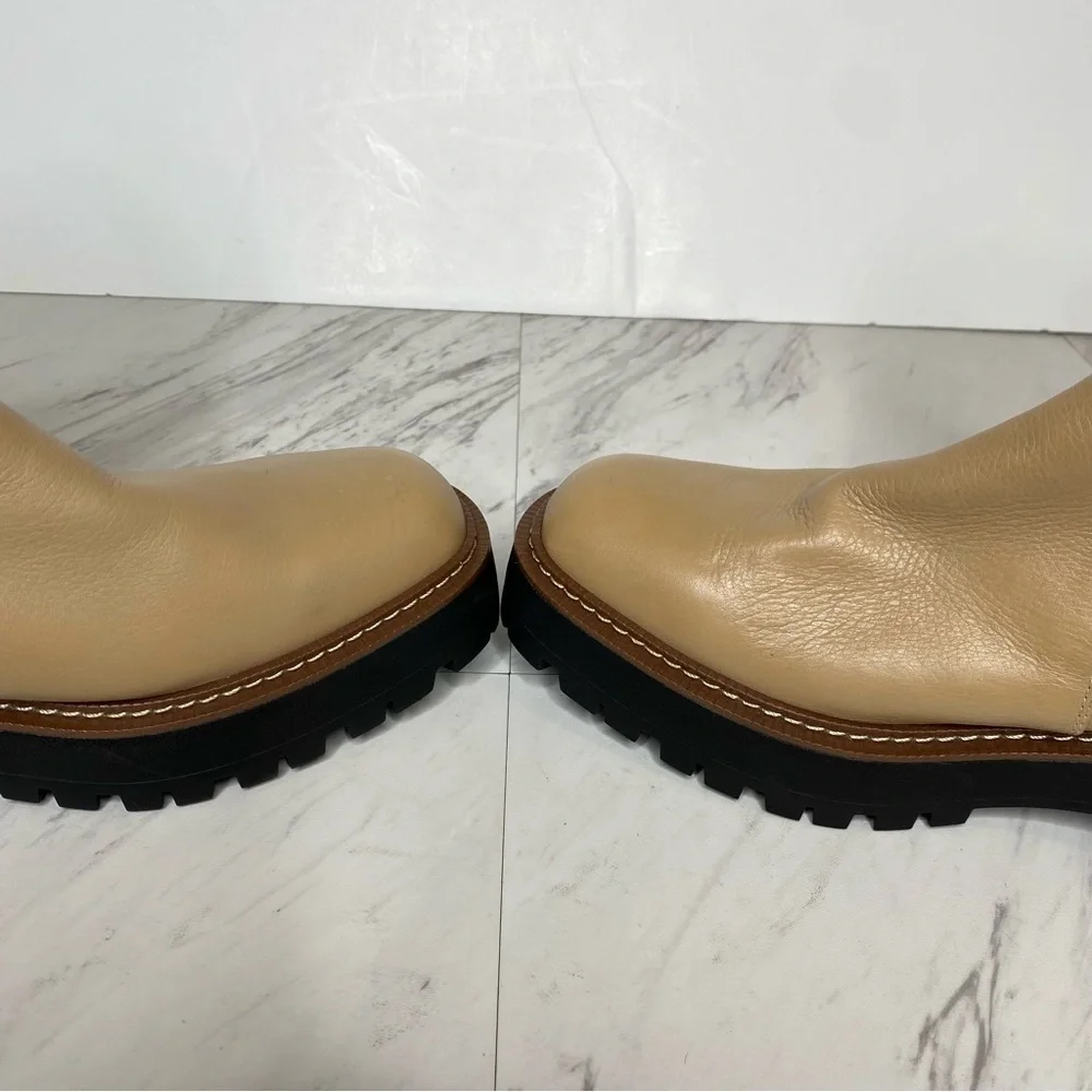 Sam Edelman Laguna Tan Leather Lug Sole Chelsea Boot 11M